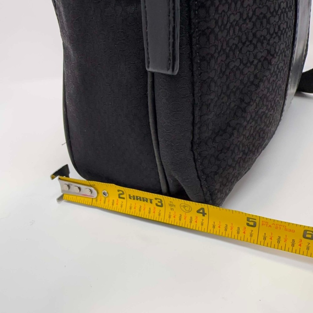 Coach E35-5058 Black Signature Jacquard Flight Bag Crossbody Messenger Y2K - Picture 13 of 15